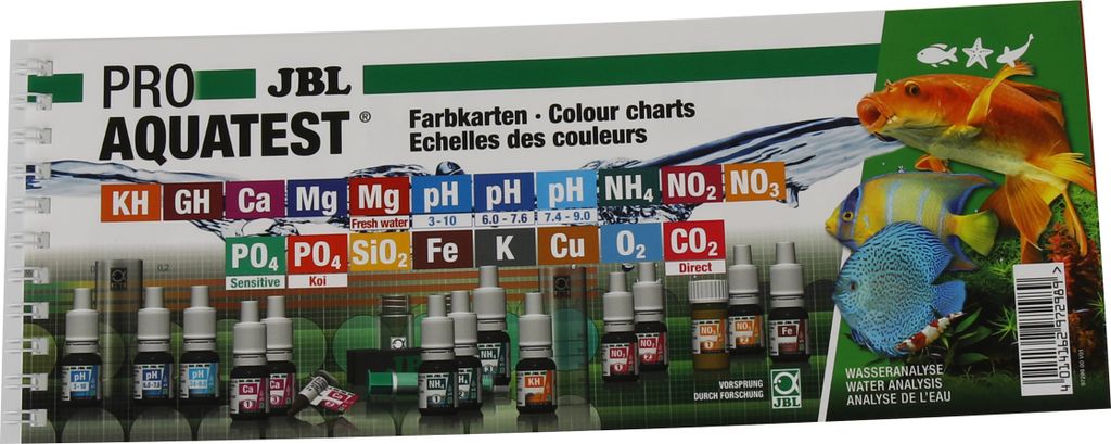 JBL ProAquaTest Sortiment Farbkarten Produktbild 