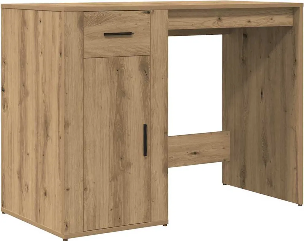 Scrivania Ufficio Rovere 100x49x75 cm - Prezzo Outlet Legno Rovere