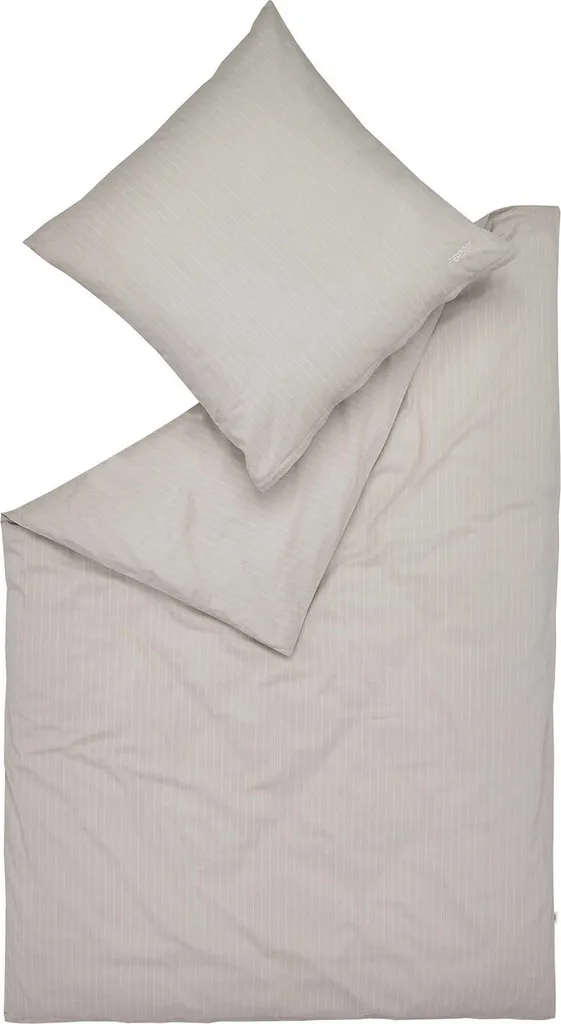 Set Copripiumino ESPRIT Cuno 200x200 | Grigio Chiaro Cotone Sicuro
