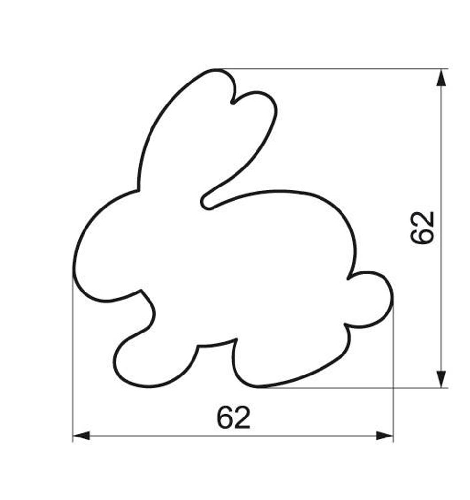 Králičí králik Cookie Cutter Krájač na sušienky Cookie Obrázok produktu 