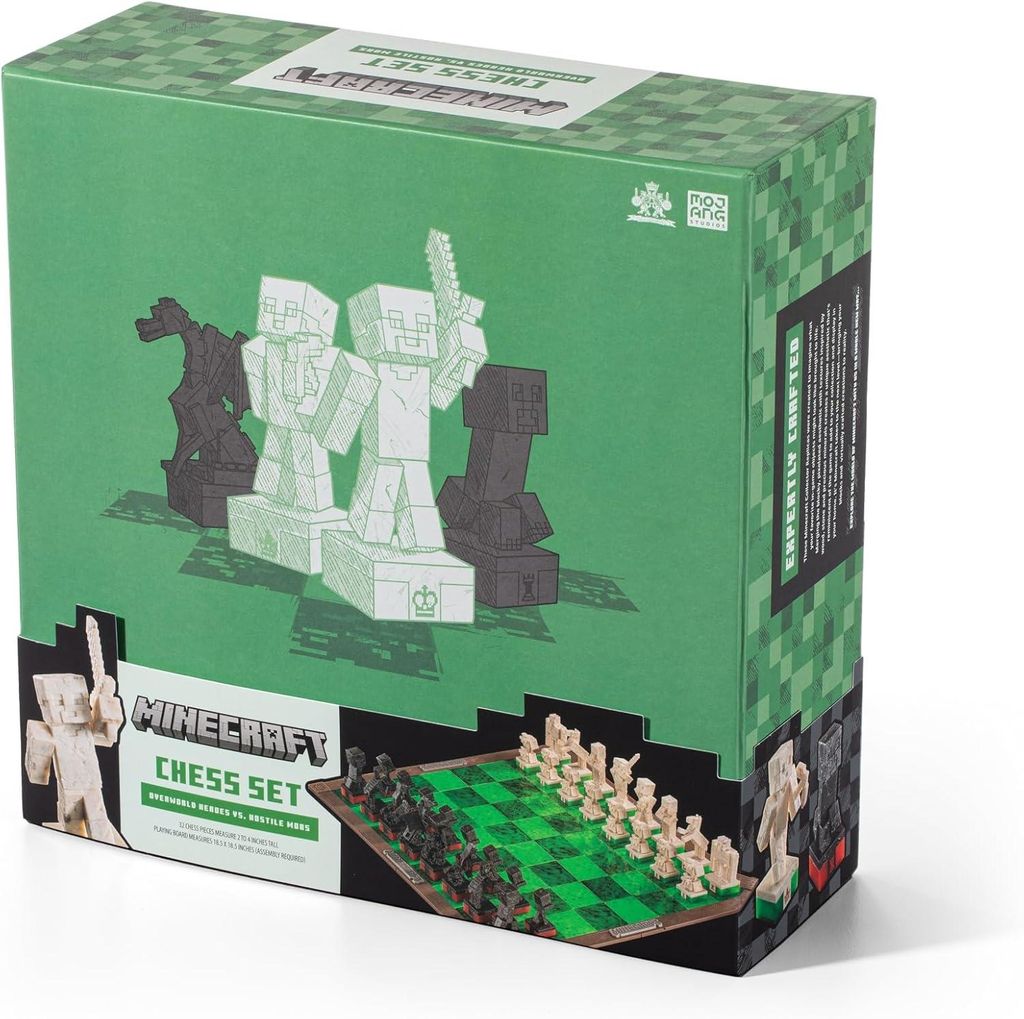 Minecraft - Šachová sada Hrdinové z Overworldu vs. Hostilní Obrázek produktu 