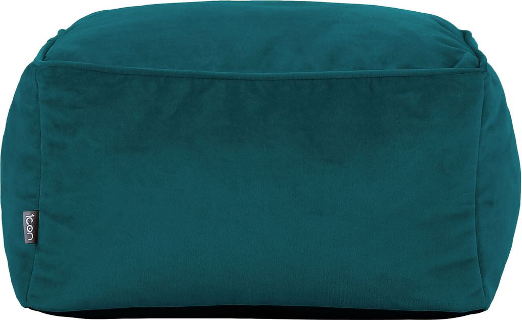 icon Sitzpuff Amara, Samt, Fußhocker Für Das Wohnzimmer, Sitzhocker, Sitzpouf, Sitzsack Hocker Groß, Sitzkissen - Hergestellt in Deutschland
