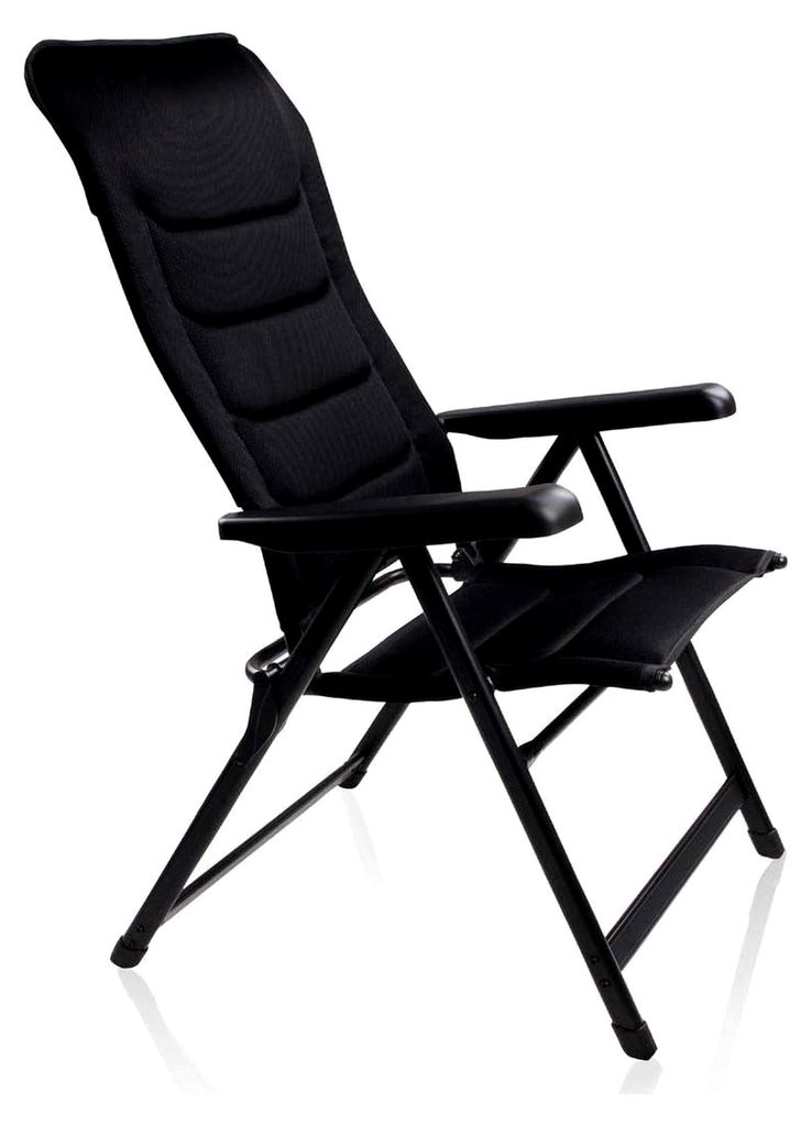 Sovana 3D - XXL Campingstuhl Hochlehner - 6-fach verstellbarer Gartenstuhl mit 3D Mesh Bezug - schnelltrocknende Polsterung - ergonomisch wetterbes...