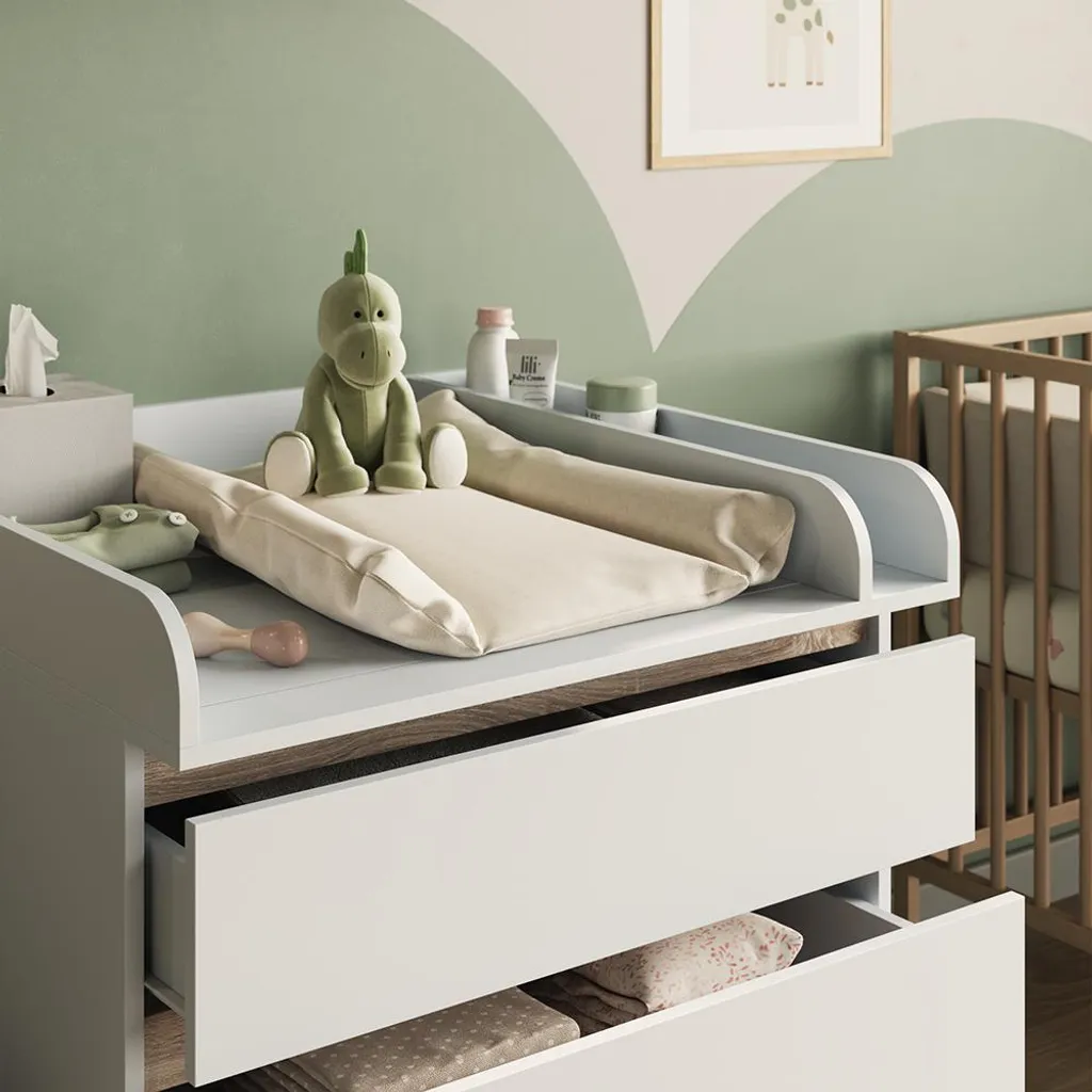 Commode à langer sécurisée Vicco Emma 28811, solution change 80x87 cm