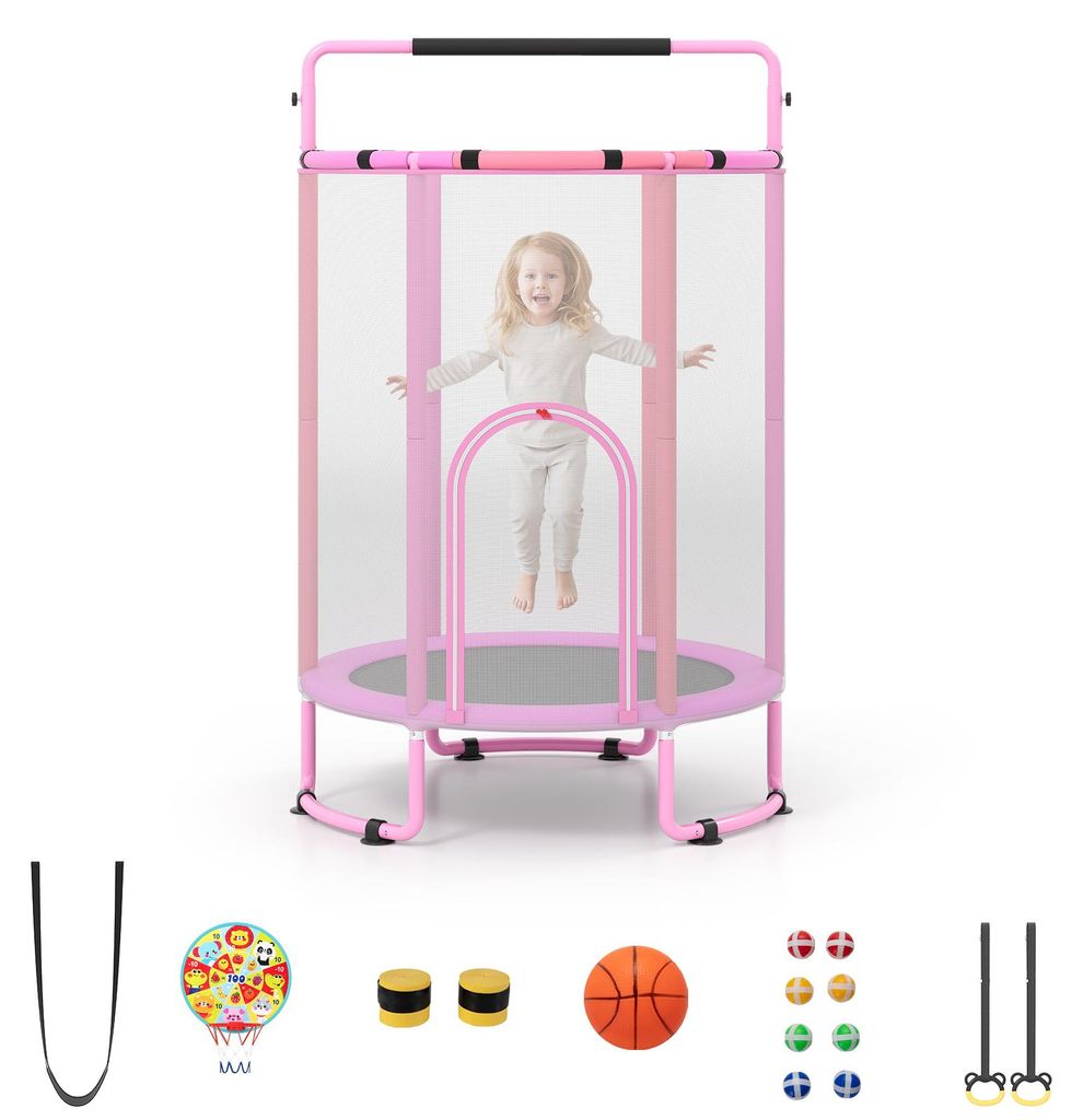 COSTWAY Trampoline voor kinderen, 140 cm. Kindertrampoline Productafbeelding 