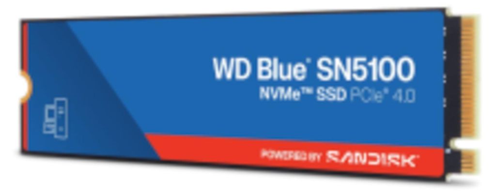 Western Digital WD Blue SN5100, 500 GB, M.2, 6600 MB/s Produktbild 