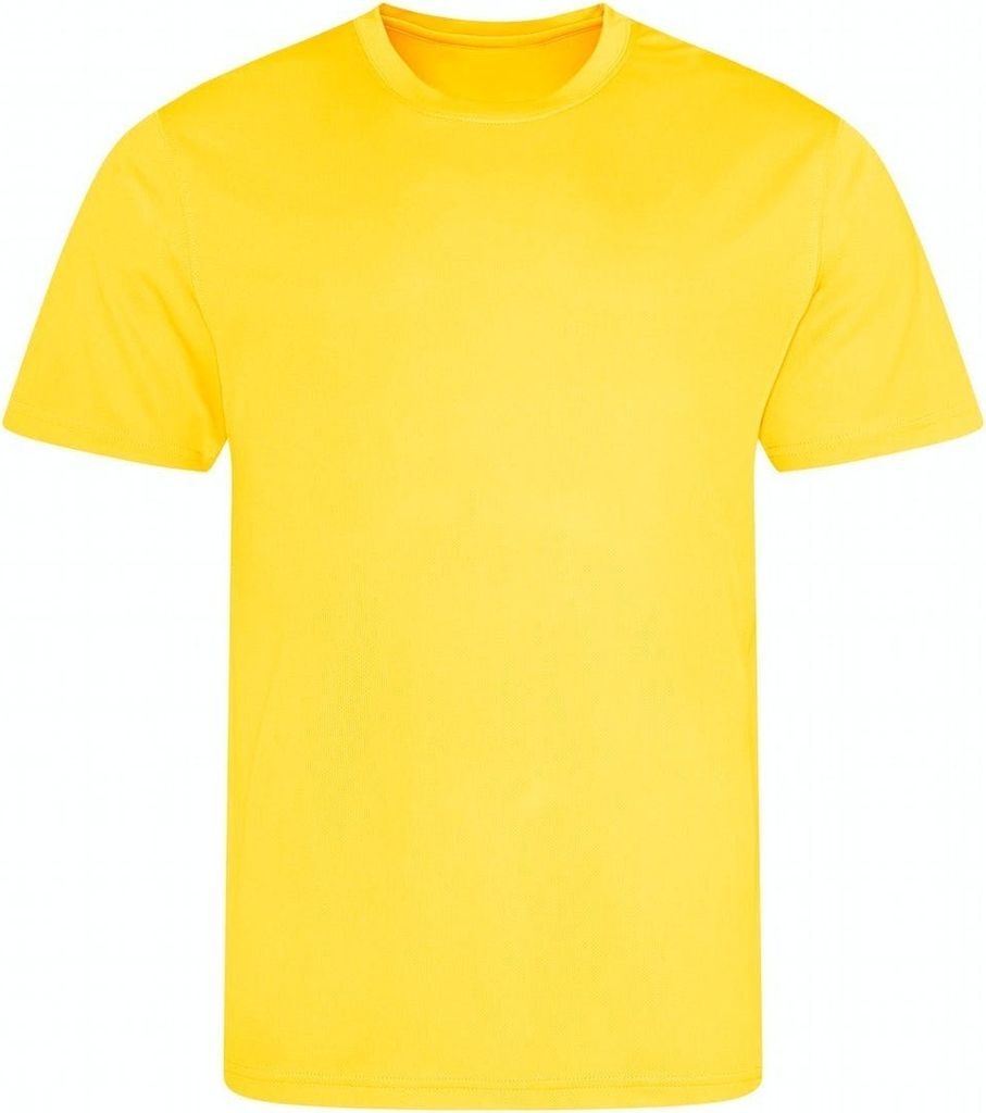 AWDis Cool - T-Shirt recyceltes Material für Herren/Damen Uni PC4718 (L) (Sonnengelb)