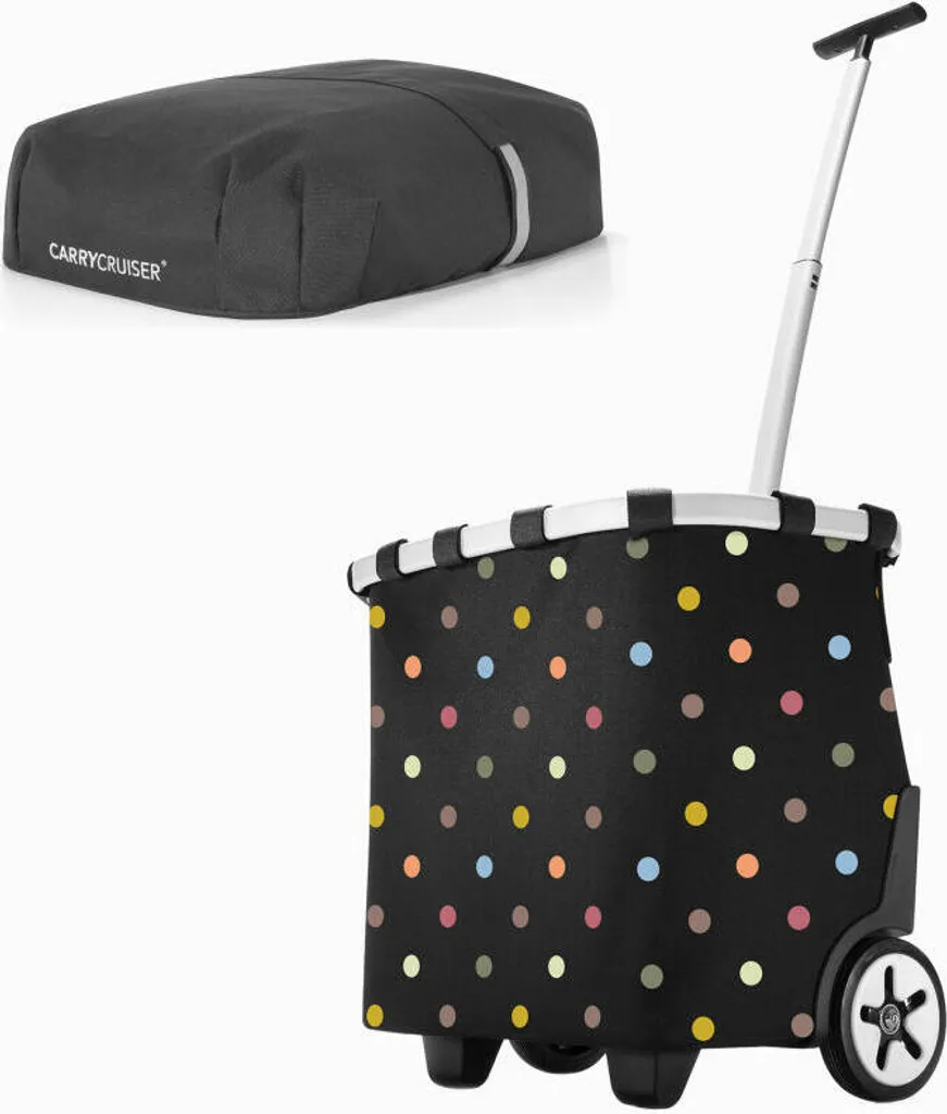 Cabas à Roulettes Carrycruiser Dots 40L, Idéal pour Marché et Courses en Ville