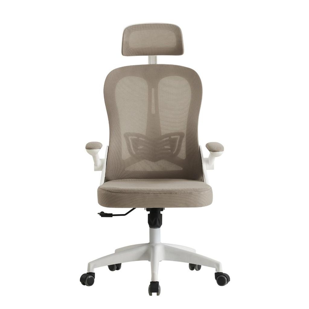 HORSEKING Béžová ergonomická pohodlná herní otočná židle Obrázek produktu 
