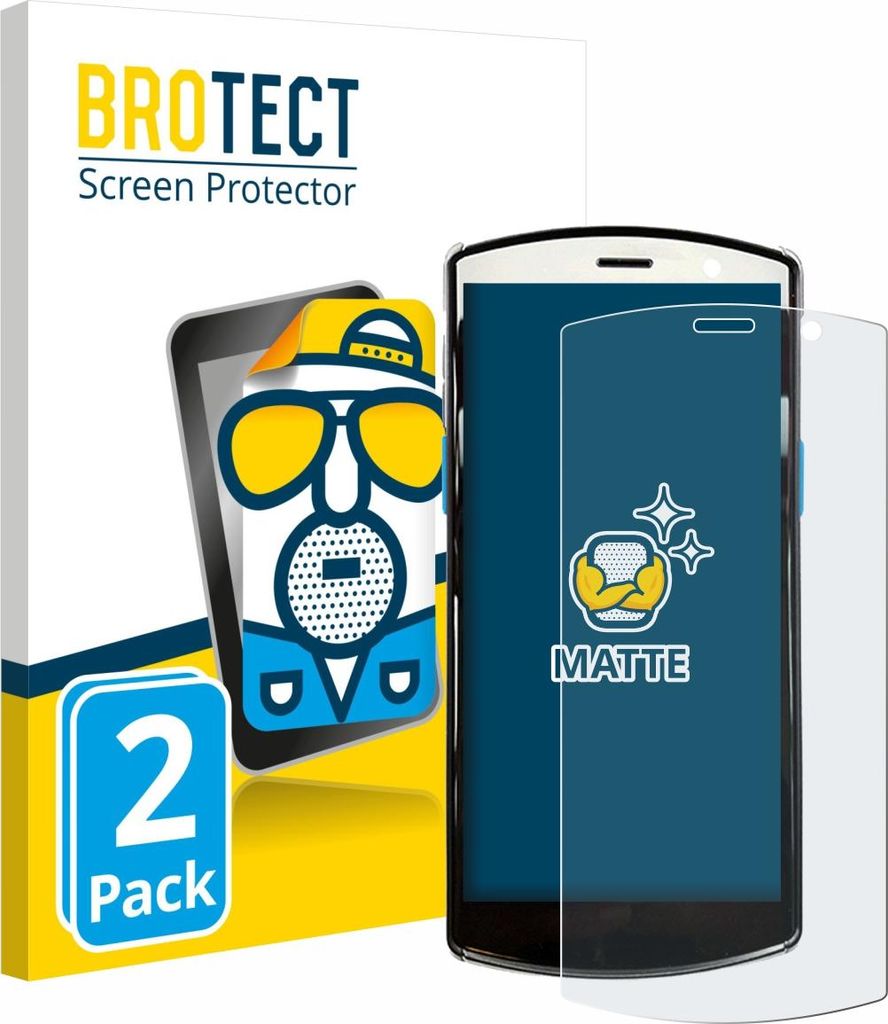 2x BROTECT Schutzfolie für Unitech EA510 Displayschutz Displayschutzfolie Folie Matt Entspiegelungsfolie