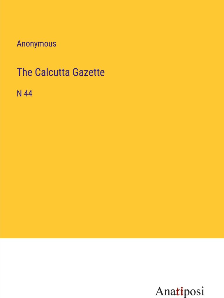 The Calcutta Gazette