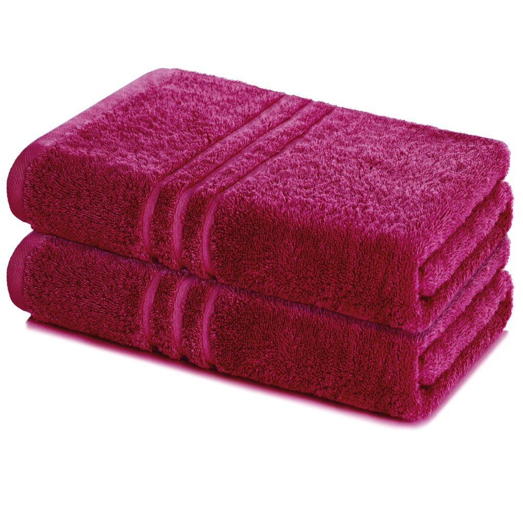 Lavea® 2er Set Saunatuch 80x200 cm, 100% Baumwolle – Großes Produktbild 