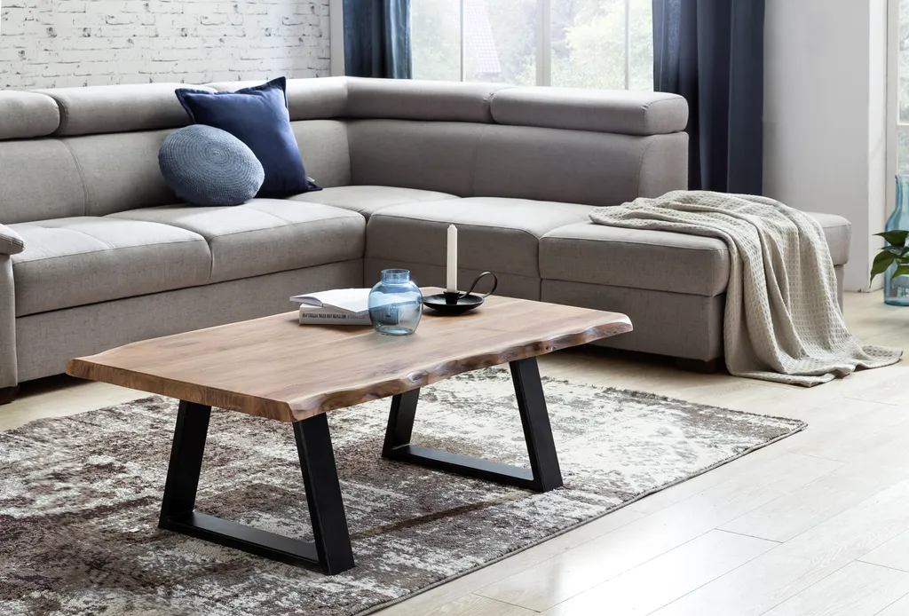 Table basse rectangulaire 115 cm pour salon chaleureux - 2