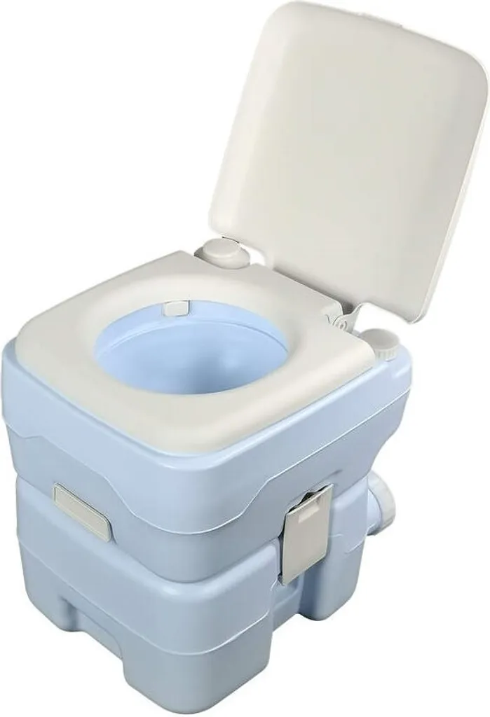 Toilettes Portables Happy Green 20L : Finies les Odeurs en Camping Bleu