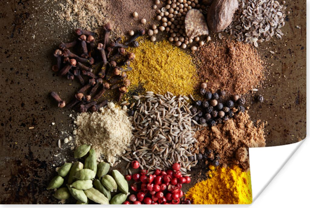 MuchoWow Poster Kräuter - Gewürze - Pflanzen 180x120 cm - Fotoplakat