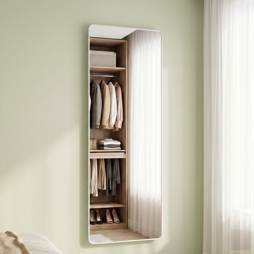 SONGMICS Ganzkörperspiegel Hängespiegel für Tür und Wand, Produktbild 