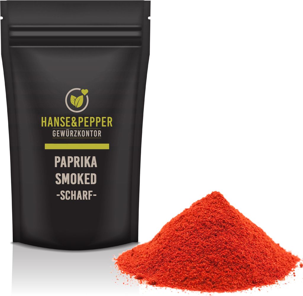 500g Paprika smoked geräuchert scharf Top 1A Aromatisch natürlich vom Hanse&Pepper Gewürzkontor - Gourmet Serie