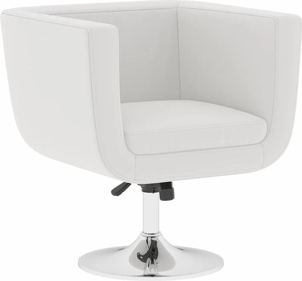 Siège de bar blanc similicuir facile à nettoyer et stable - 2 pcs - 2