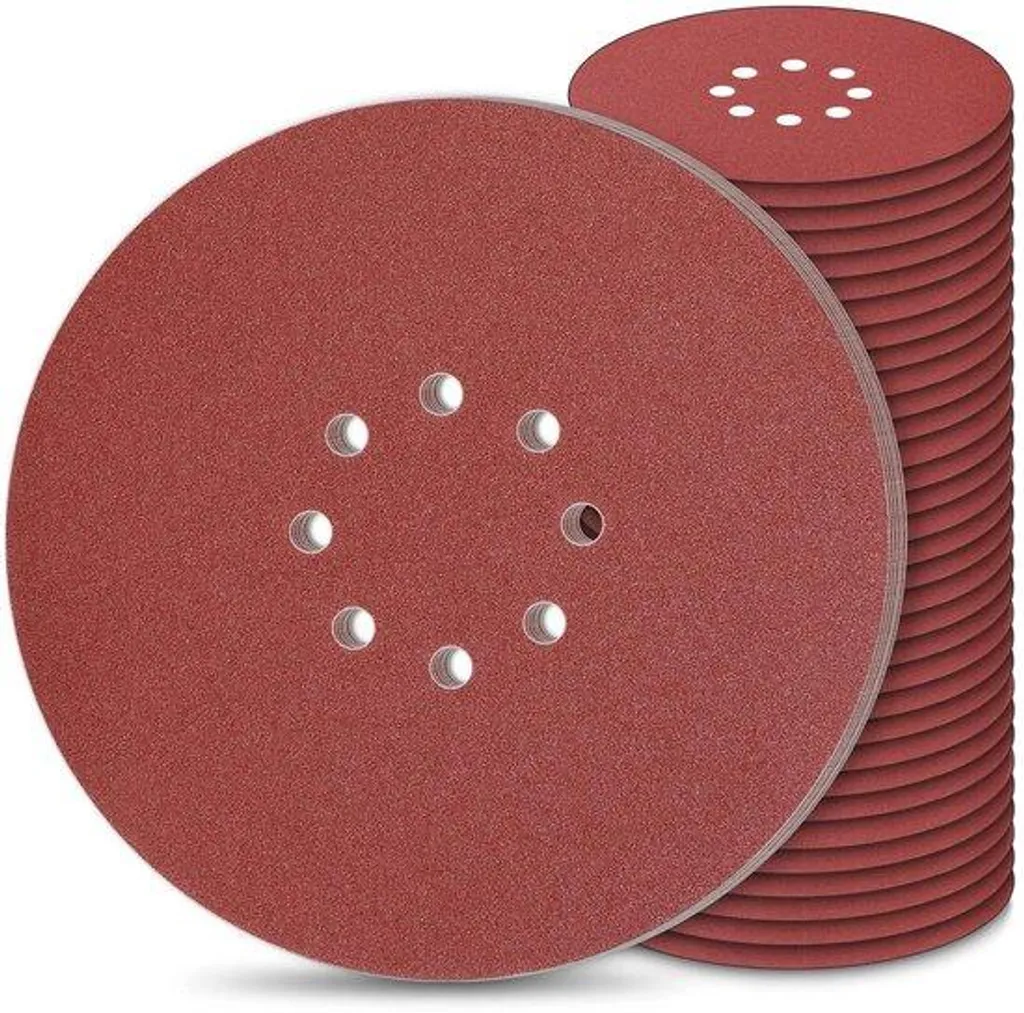 Lot de 50 feuilles abrasives 225 mm auto-agrippantes multi-grains P40-240