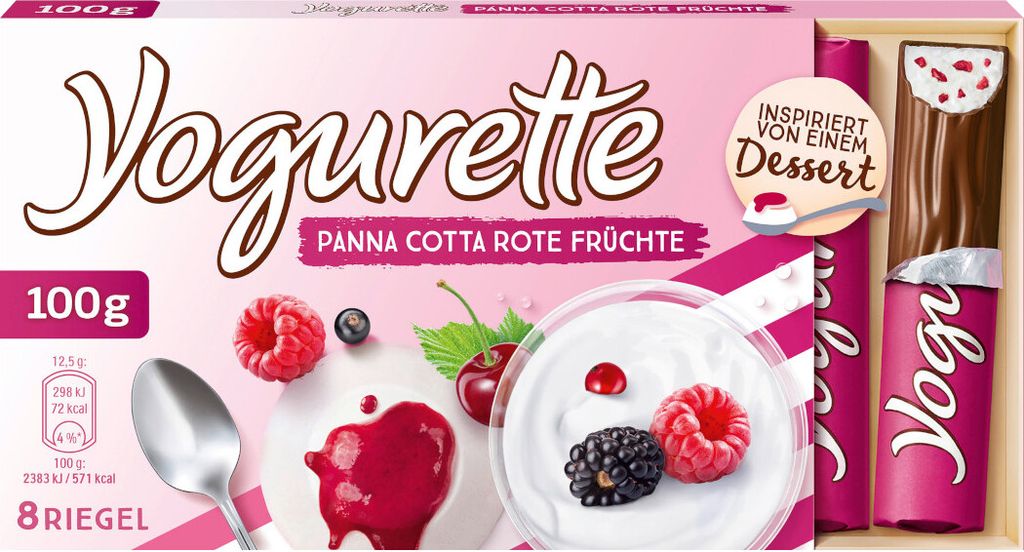 Ferrero Yogurette Panna Cotta Cream Red Fruit Pack 100g Zdjęcie produktu 