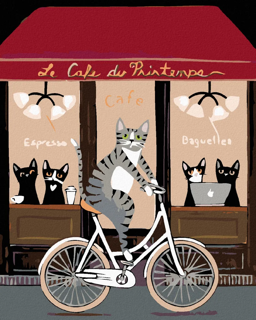 Kit Pittura Diamanti Zuty 40x50 Gatto - Idea Regalo Creativa