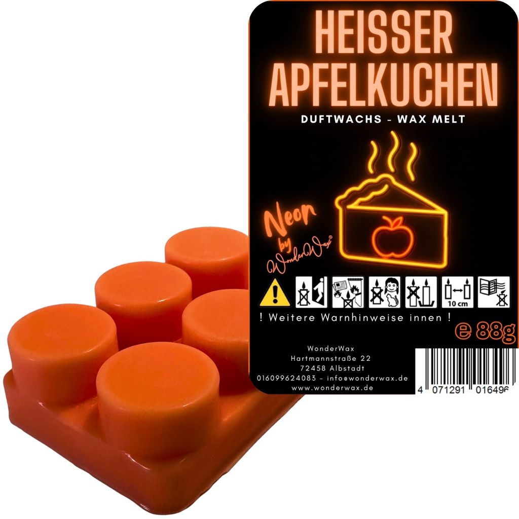 WonderWax Neon Duftriegel 6 x Duftwachs Kreise Wachsmelt Duftwachs Raumduft für Duftlampen Soja Wachs Melts Duftmelt Aroma Wellnes Kerzen Wärmer ...
