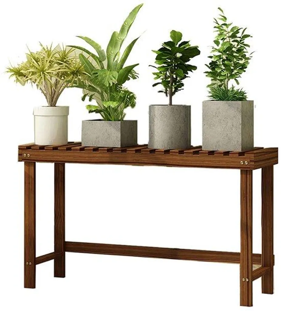Étagère de balcon pour fleurs en bois - Aménagement extérieur 78 x 25