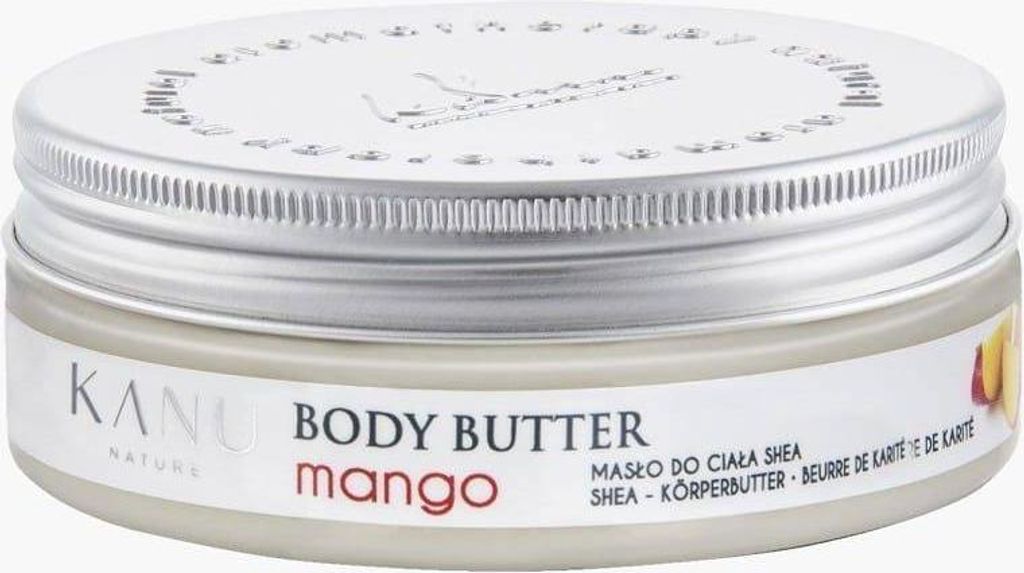 Körperbutter mit Bio-Sheabutter, Mango Duft, für trockene Produktbild 