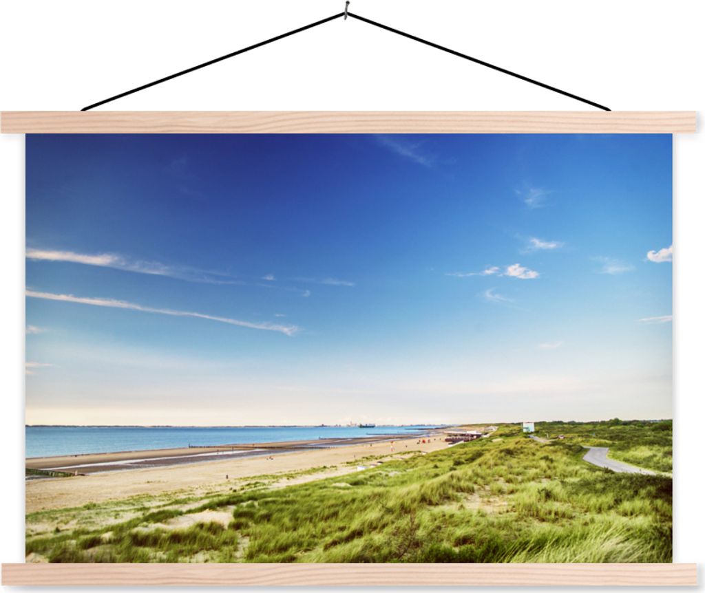 MuchoWow® Textilposter Strand - Düne - Grün 60x40 cm mit Produktbild 