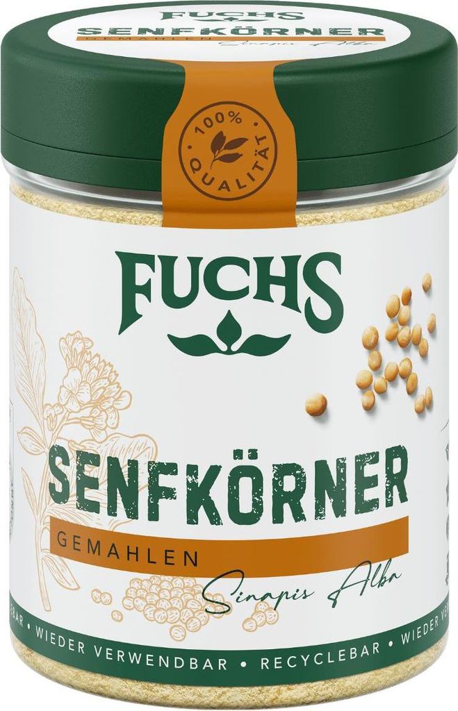 Senfkörner gemahlen