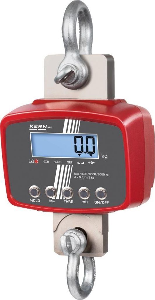 Kranwaage, Wägebereich 300/600/1500 kg, Wägeschritte Produktbild 