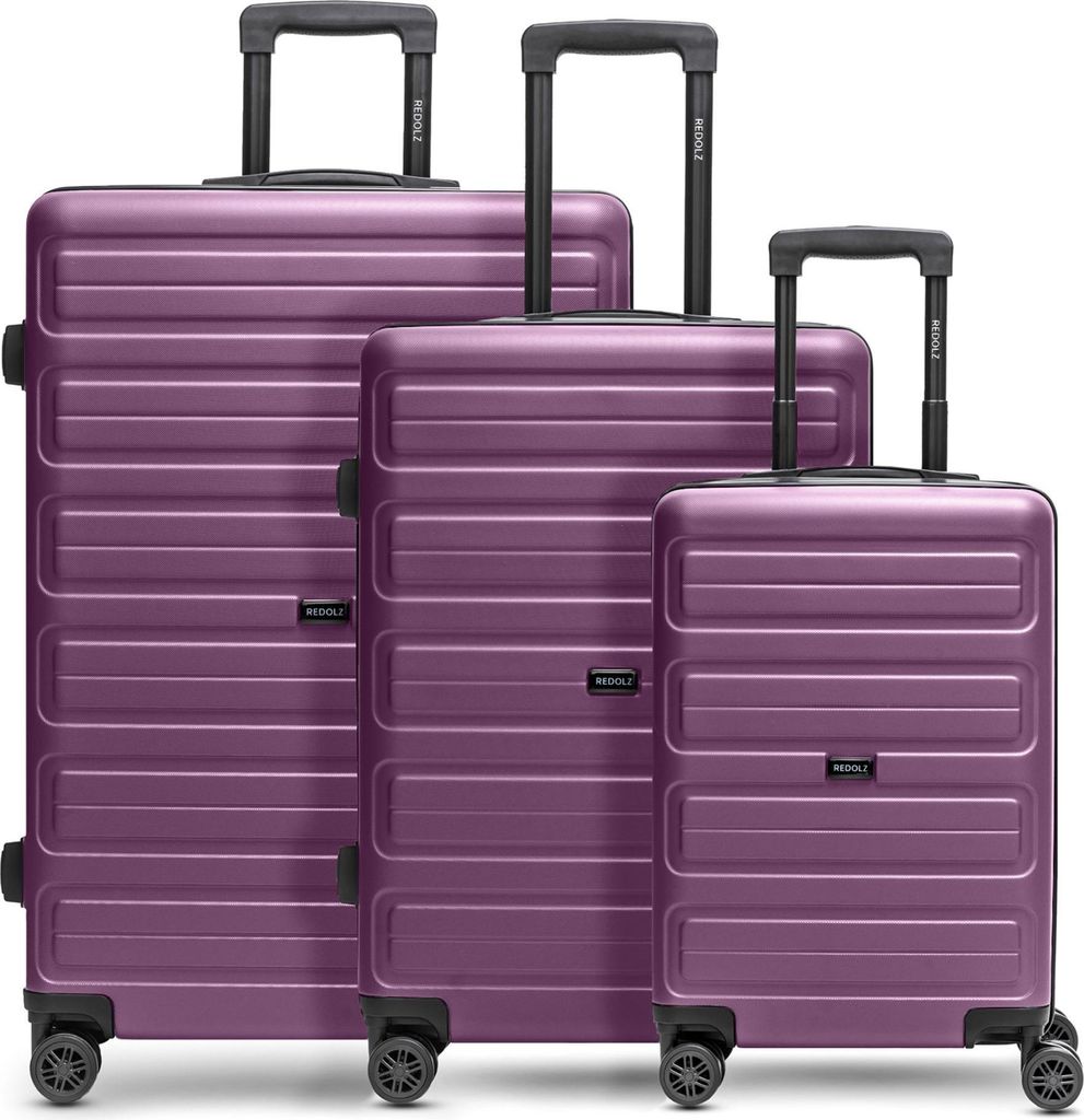 REDOLZ Essentials 08 Trolley-Set 3-teilig Purple violett 56cm