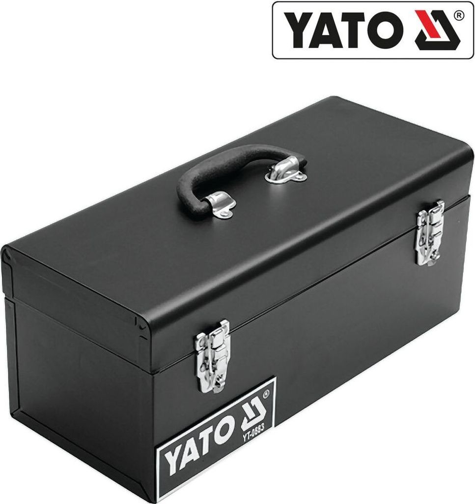 YATO YT-0883 Werkzeugkiste Werkzeugkoffer Werkzeugkasten Werkzeug Metall 428x180x180mm