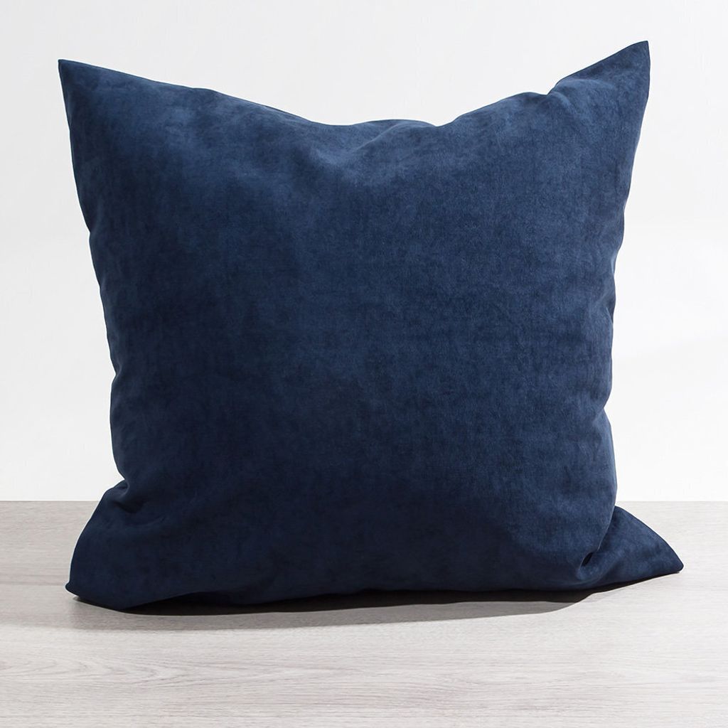 Kissen Deko von Lysel - blau Uni Jerada 50x50 Polyester kissenbezug Dekokissen