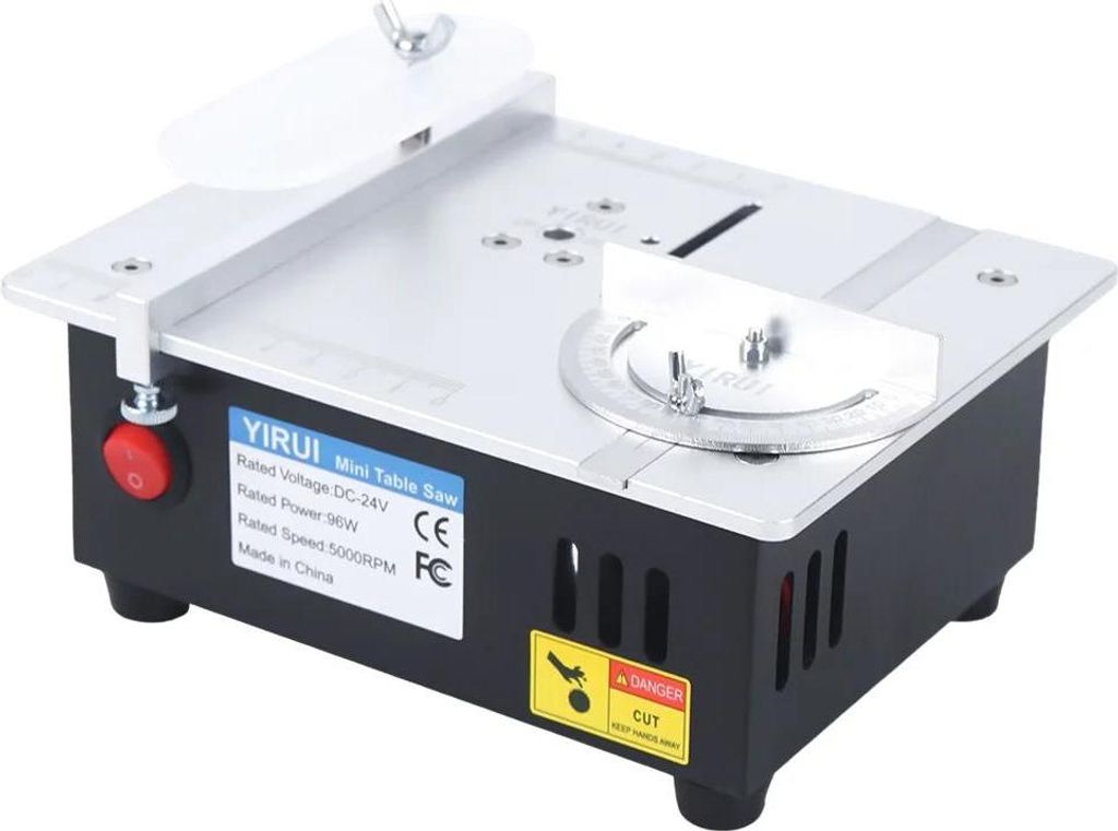 Multifunktionale Mini-Tischkreissäge, elektrische Tischversion, 5000 U/min, für PCB/Acryl/Furnier, schwarz