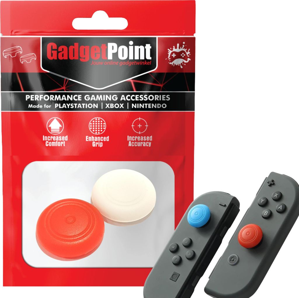 Thumbgrips - Thumb Grips voor Nintendo Switch Joy-Con Controllers - Gaming Thumbgrips - Performance Anti-Slip Thumbsticks - Bescherming Accessoires...