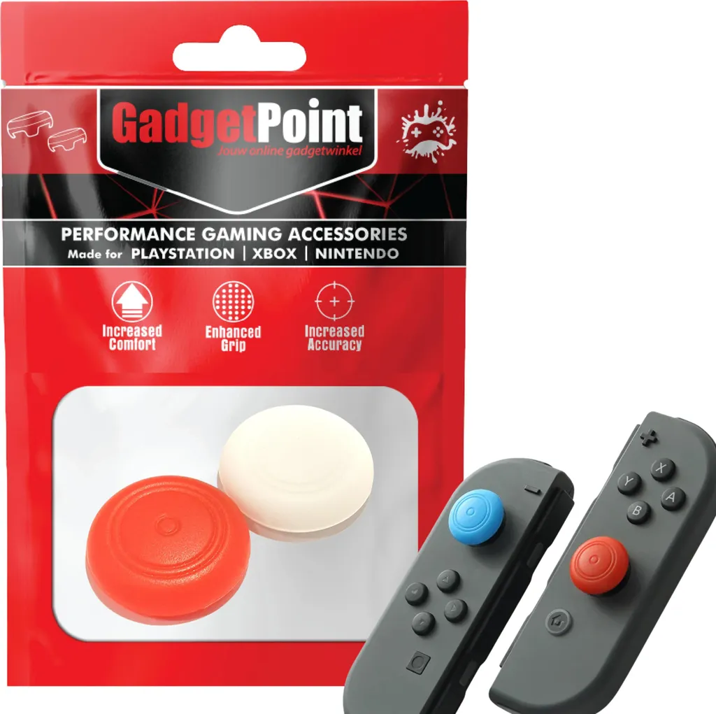 Impugnature per pollice - Impugnature per pollice per controller Nintendo Switch Joy-Con - Impugnature per pollice da gioco - Impugnature per pollice ad alte prestazioni - Cappucci antiscivolo per joystick - Accessori per la progettazione - Impugnature per pollice con/da -