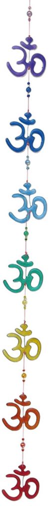 Suncatcher "Chakra Om" Fiberglas bunt 5x90cm