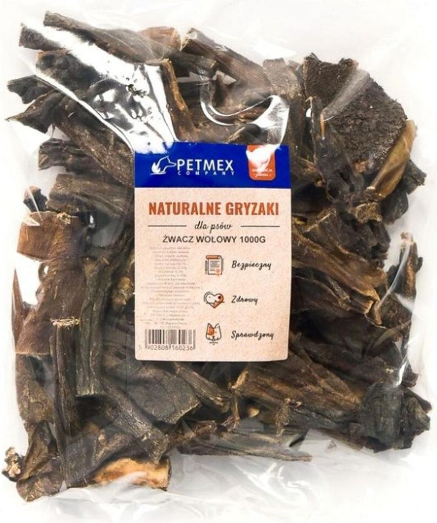 A bag of dried dog treats.