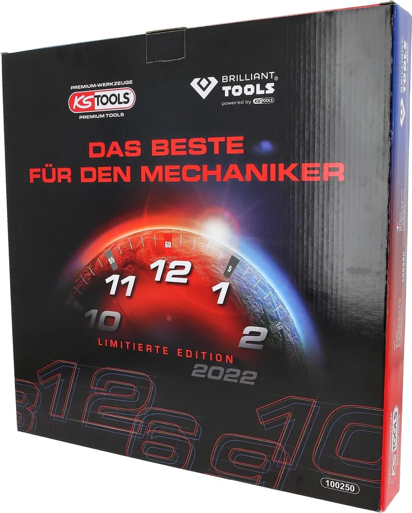 Horloge d'atelier KS TOOLS 100250 : ne perdez plus le fil de vos travaux