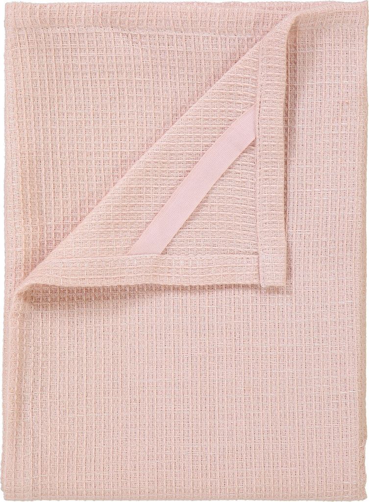 Blomus GRID Set 2 Geschirrtücher, Spültuch, Küchentuch, Baumwolle, Leinen, rose dust, 50 x 70 cm, 63845