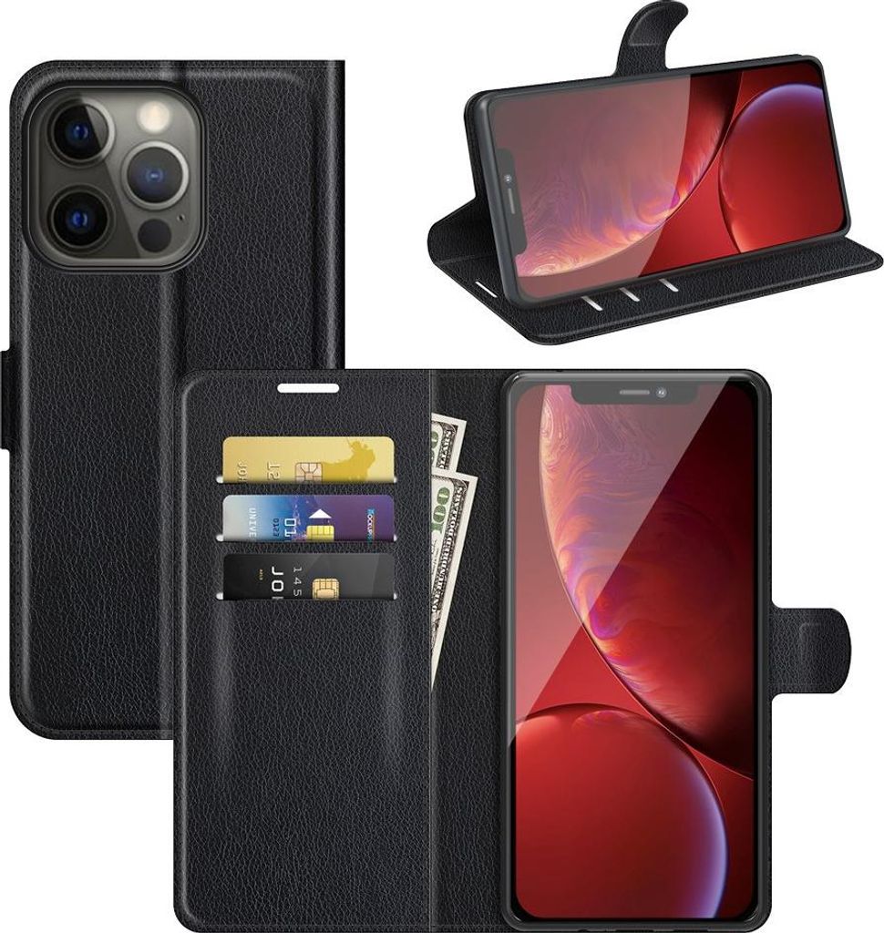 iPhone 13 Pro Max Hülle - Coverup Klapphülle - Schwarz