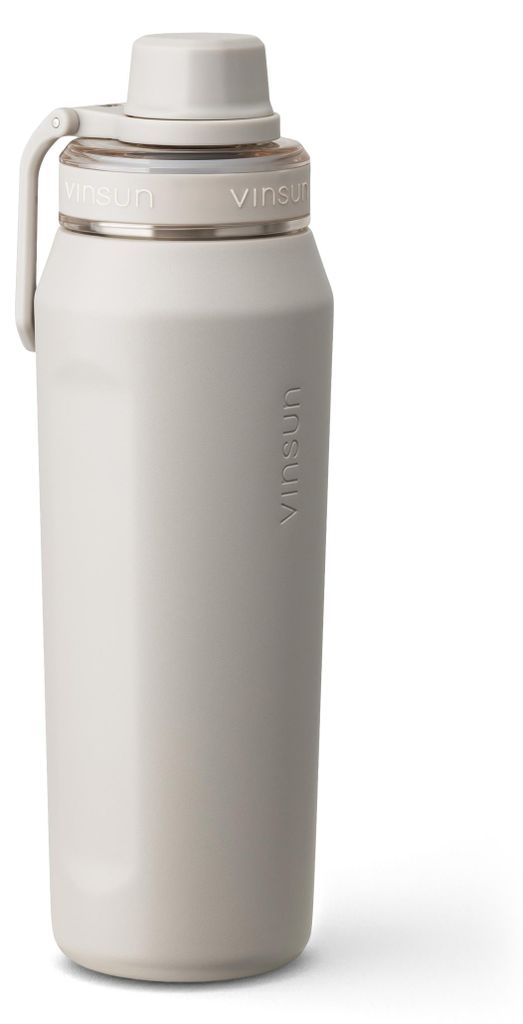 Trinkflasche Edelstahl 750ml Thermoflasche Sport Gym Flasche isoliert Vinsun