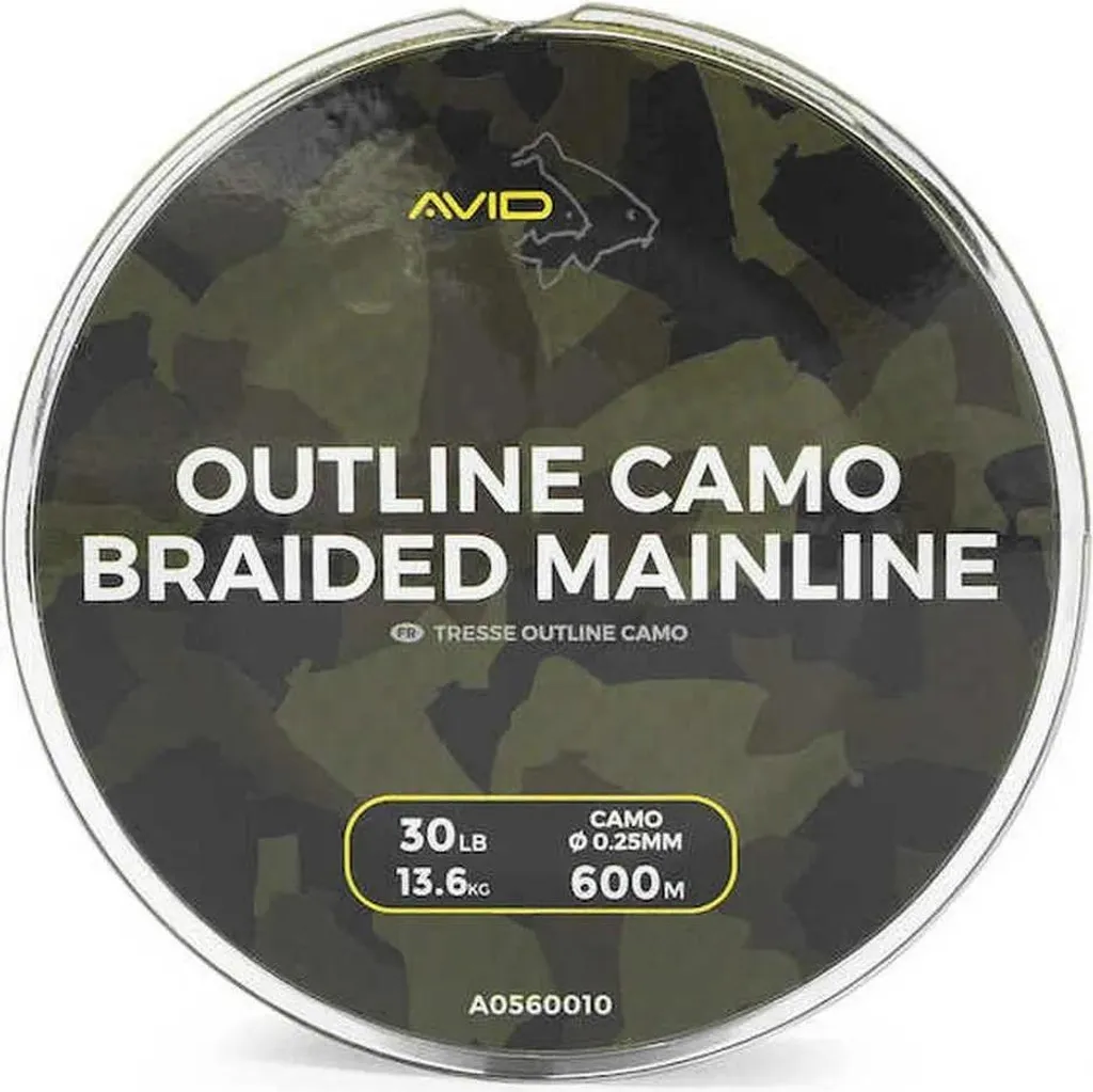 Avid Carp Outline Tresse 30 Lbs 300m Vert - Résistance et Discrétion Max