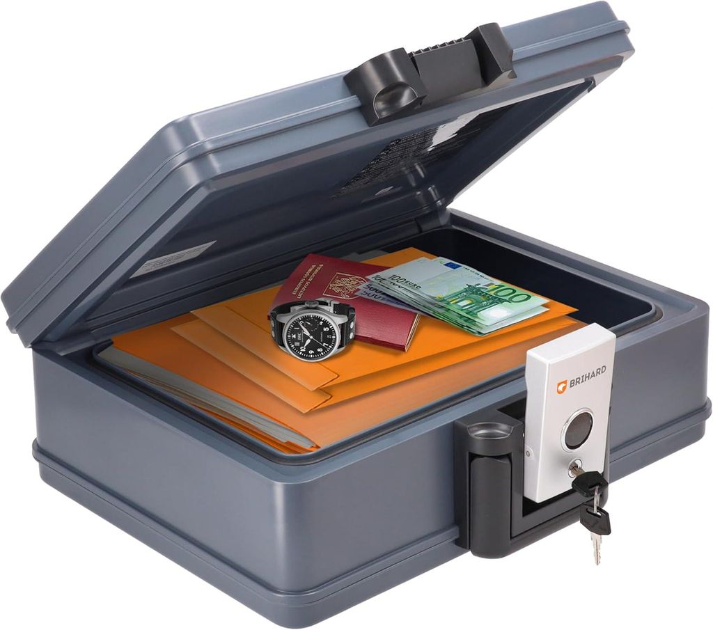 e Feuerfeste Dokumentenbox 2017 A4, Safe Tresor Feuerfest Produktbild 