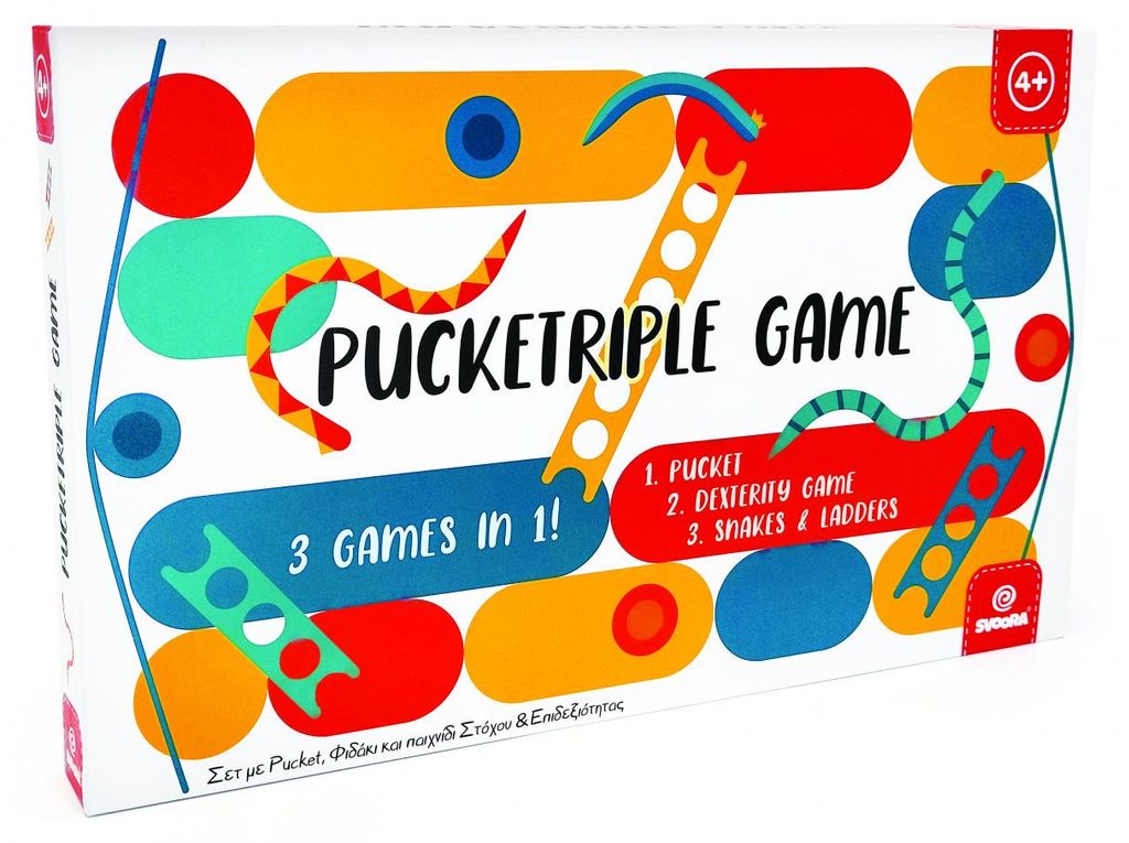 Brettspiele 3 in 1 Pucketriple, Svoora