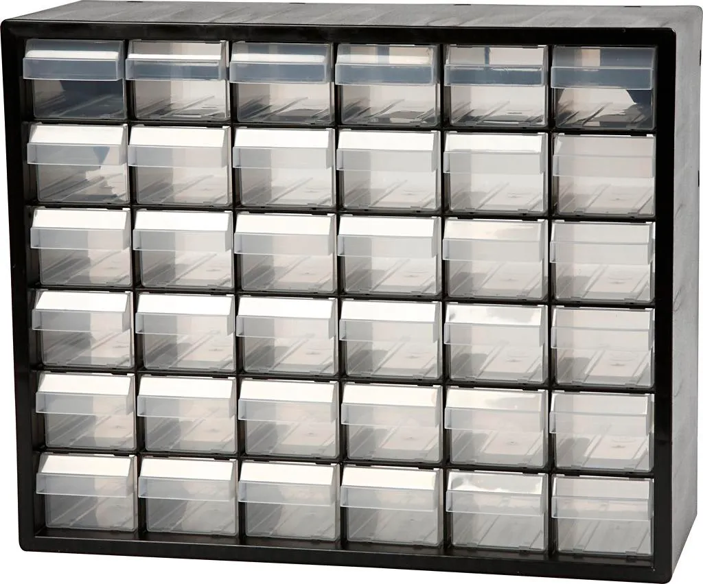 Système de stockage PC 36 avec tiroirs coulissants 33x40,7 cm - Robuste
