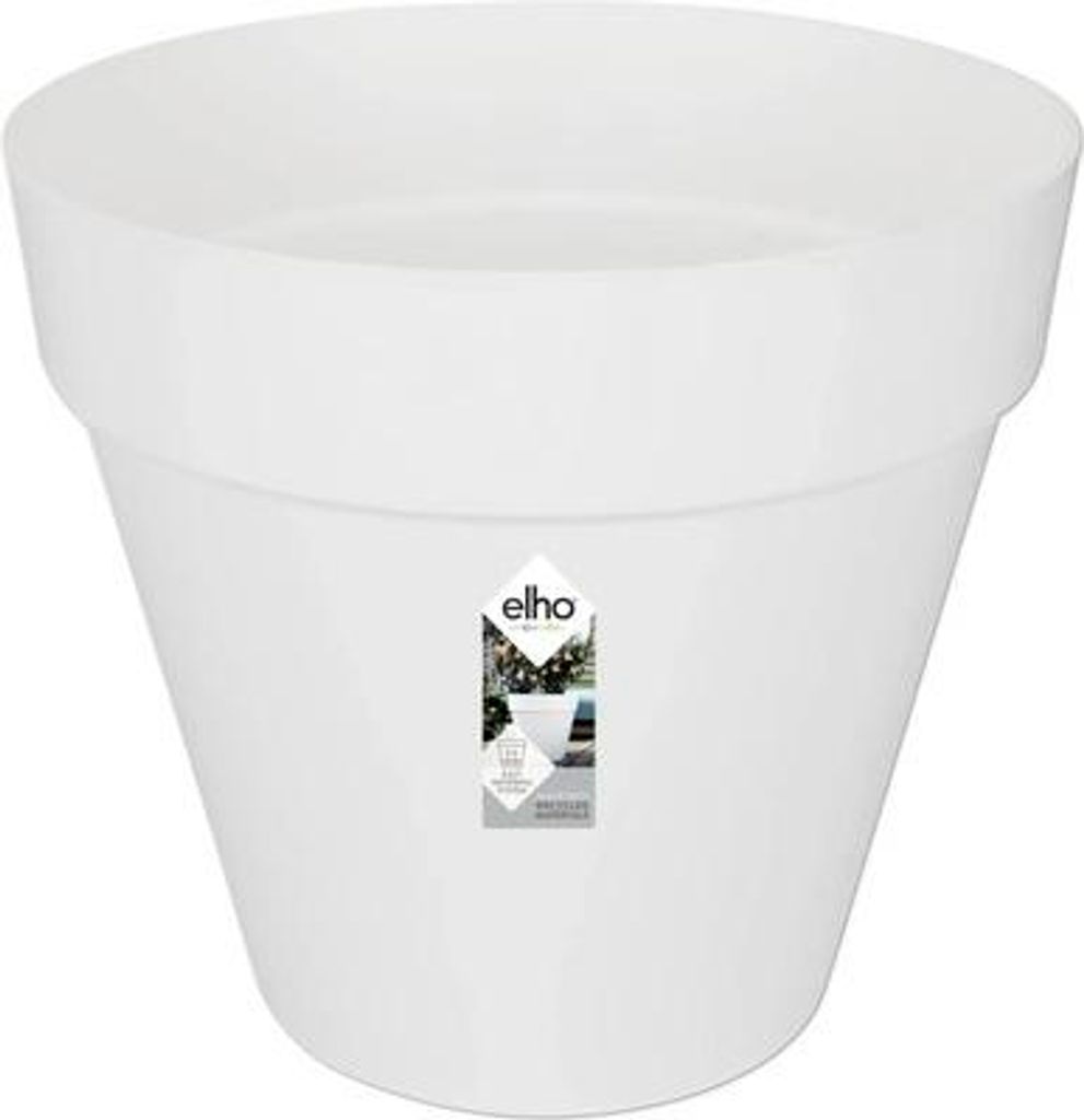elho loft urban Vase rond à roulettes 60 - blanc Image du produit 