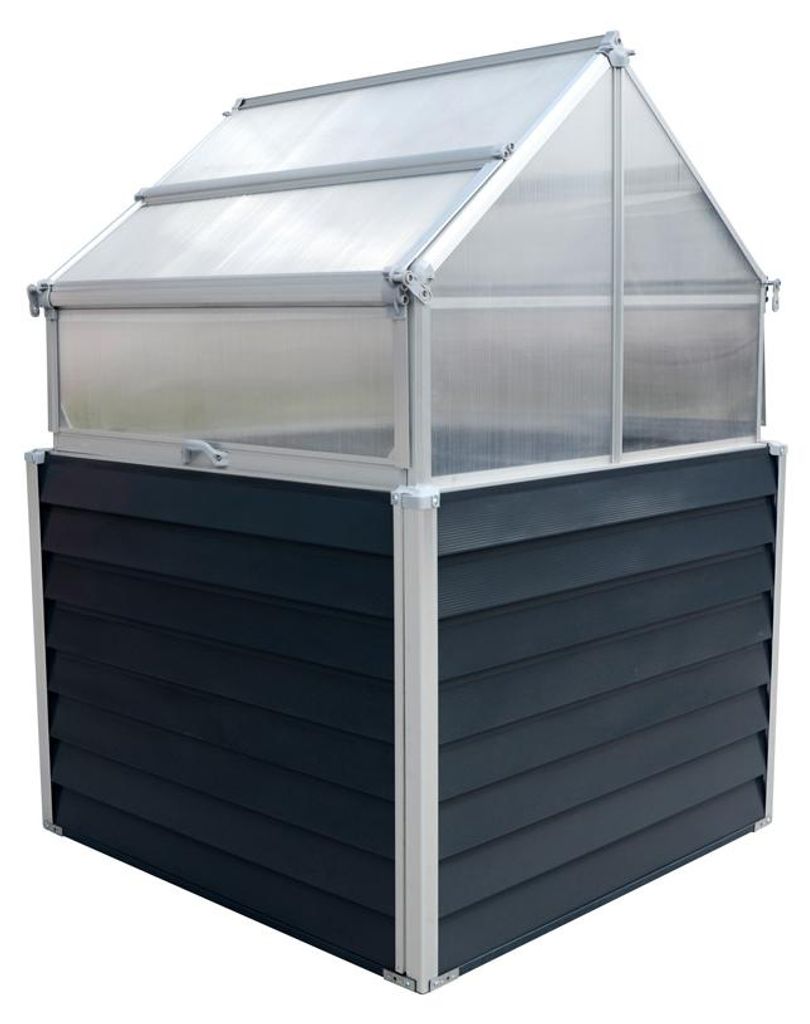 Westmann Metall Hochbeet mit Gewächshaus Store & Grow Produktbild 