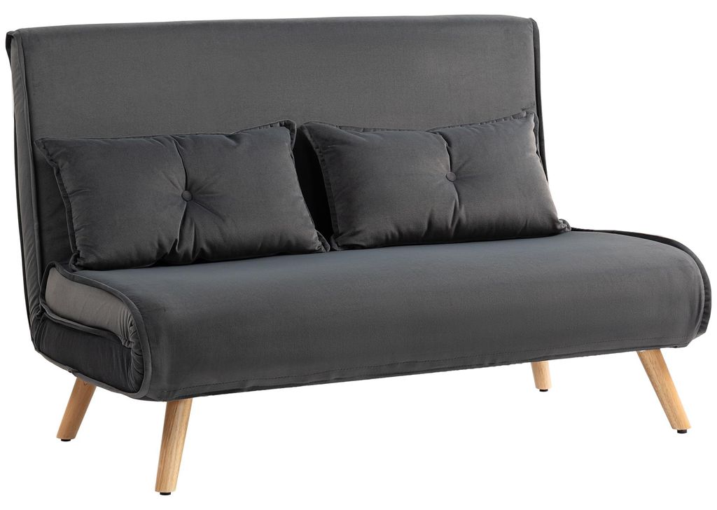 HOMCOM Schlafsofa 3 in 1, 190x120cm 2 Sitzer Sofa mit Produktbild 